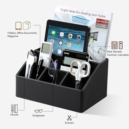 Remote Control Holder with 5 Compartments - Image 3