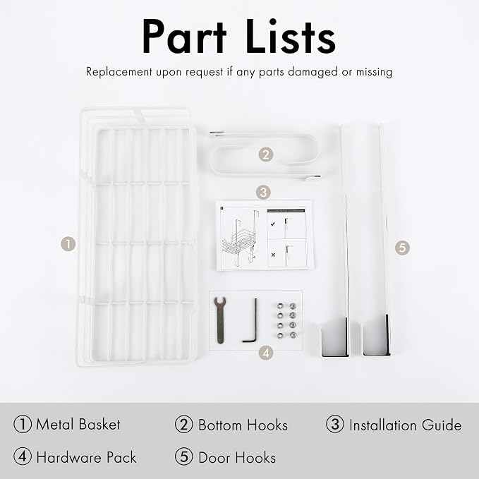 KES Ironing Board Hanger Over The Door, T-Leg Holder, - Image 9