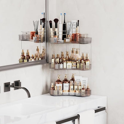 3-Tier Corner Bathroom Counter Organizer - Image 3