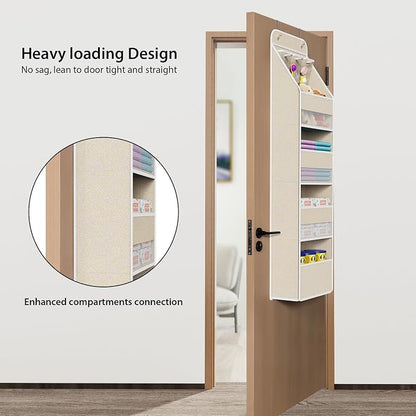 Univivi 5-Shelf Over Door Hanging Organizer Fabric Door Storage - Image 2