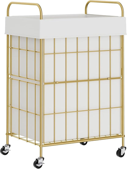Laundry Hamper with Wheels, 90L Laundry Basket with Handle, Laundry Sorter with by Heeytilly