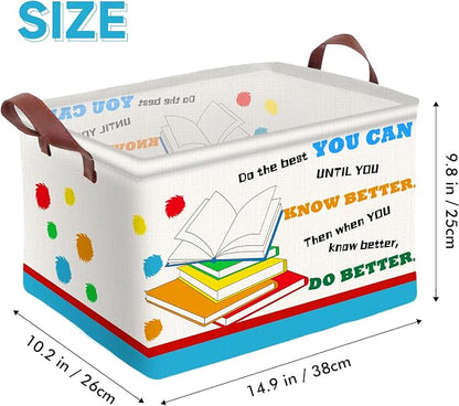 Book Storage Basket Waterproof Canvas Toy Storage Bin Blanket Baskets - Image 2