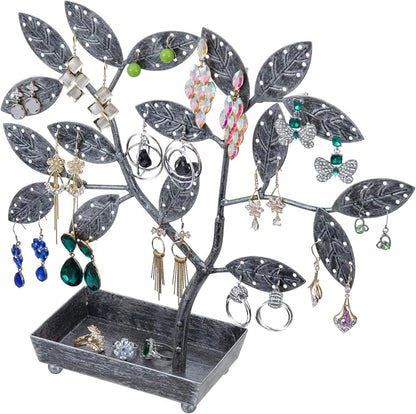 MyGift Jewelry Tree w/Bird Nest 48 pair Earrings Holder, Bracelets/Necklace by MyGiftHome