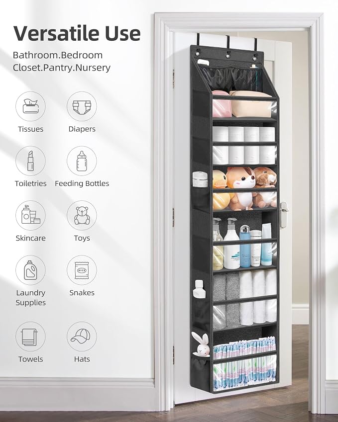 STORAGE MANIAC Over the Door Organizer Large Capacity Hanging Organizer - Image 5