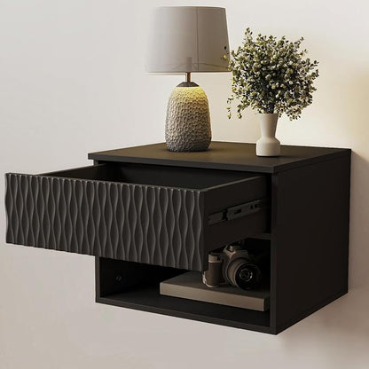 Vibe & Dine Floating Nightstand Set of 2, Wall Mounted Night Stand - Image 8