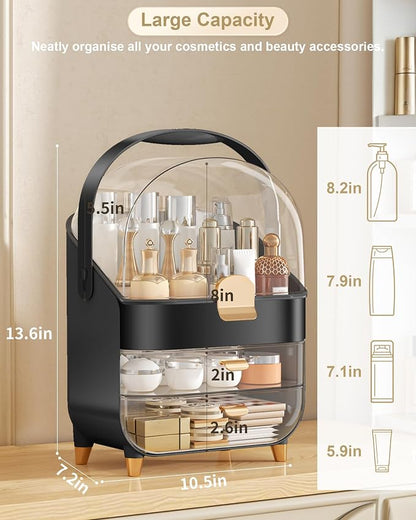 Makeup Organizer Countertop, Skincare Holder Bathroom Counter Organizer - Image 2