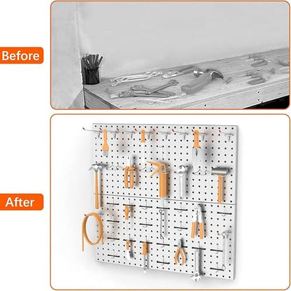 TORACK 2-Pack 12x24 inch Metal Pegboard Panels - Image 6