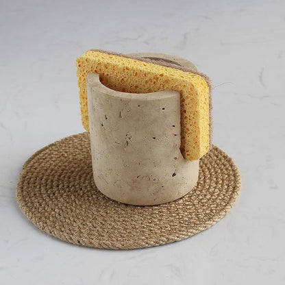 Natural Marble Travertine Sponge Holder - Image 6