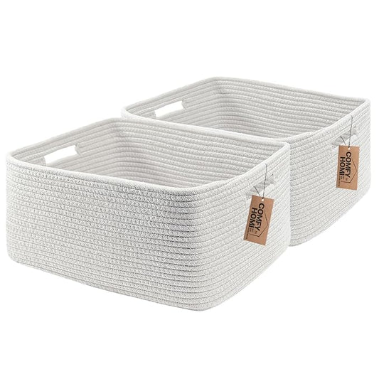 COMFY-HOMI 2 pcs Large Storage Baskets by COMFY-HOMI