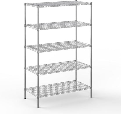 24" Deep x 48" Wide x 74" Height Wire Shelving Kit | 5-Tier | NSF Commercial by Regal+Altair