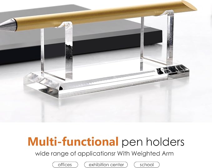 SANRUI Acrylic Pen Holder Display Stand, Shop Fountain Pencil Makeup Brush Rack - Image 7
