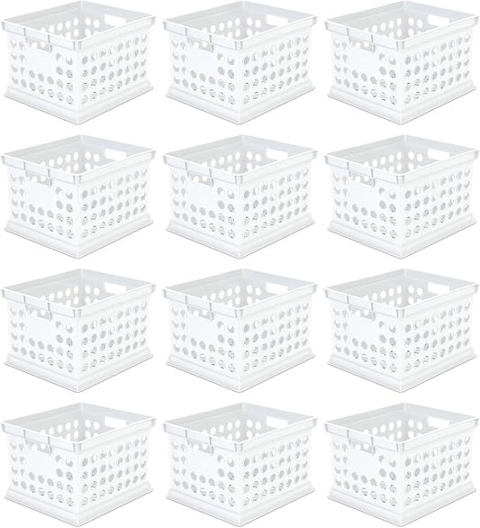 Sterilite Stackable Plastic Storage Crate Bin Organizer File Box by Sterilite