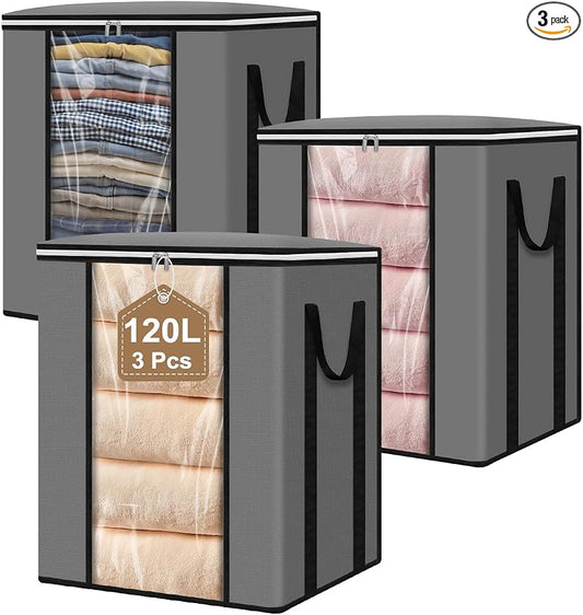 120L Extra Large Blanket & Clothes Storage Bags by Boailydi