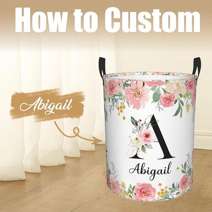 Custom Name Laundry Hamper, Personalized Laundry Basket - Image 2