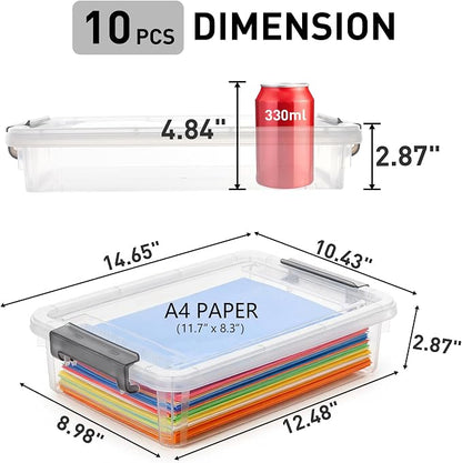 Citylife 10 PCS Plastic Storage Bins - Image 2