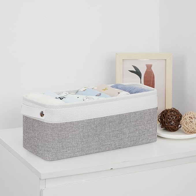 Bidtakay Small Bins for Organization Fabric Baskets for Toilet Paper Storage - Image 7