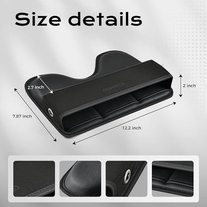 Coverado Universal Car Seat Gap Filler Organizer, Premium Suede Leather Car - Image 7