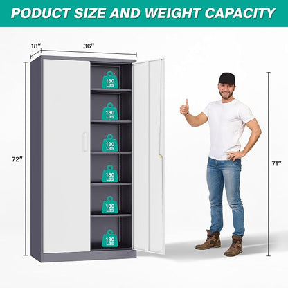 Wide & Deep Metal Storage Cabinet - Image 3