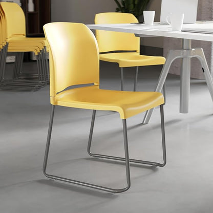 Flash Furniture HERCULES Series 880 lb. Capacity Yellow Full Back Contoured - Image 5