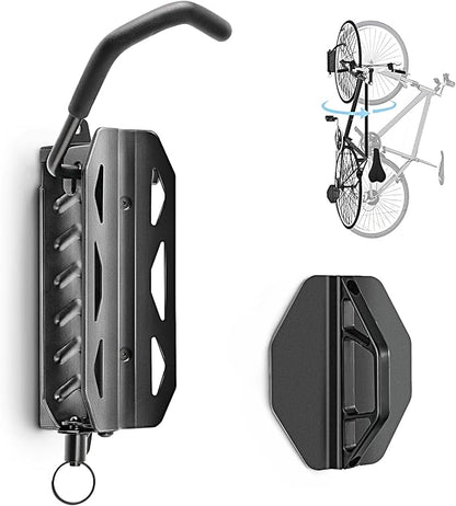 QAQ Swivel Bike Wall Mount, Vertical Bike Rack Garage Holds Up To 66lbs by LEDMask