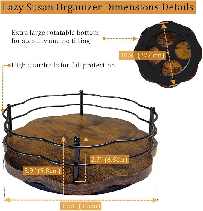 12" Lazy Susan Turntable Organizer - Image 4