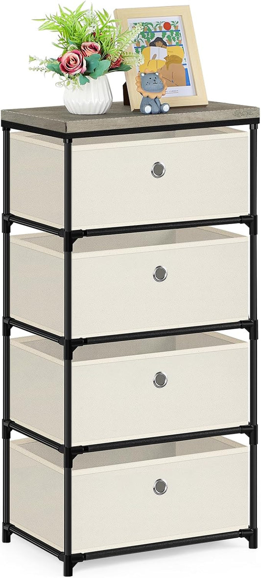 HAITRAL Fabric Storage Chest, Drawer Clothes Organizer by HAITRAL
