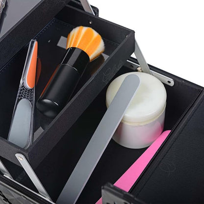 SHANY Chic Makeup Train Case Cosmetic Box Portable Makeup Case Cosmetics Beauty - Image 10