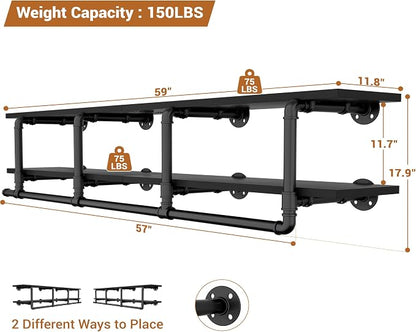 Aheaplus Industrial Pipe Clothes Rack - Image 7