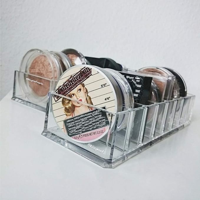 byAlegory Acrylic Compact Makeup Organizer | 8 Space Cosmetic Storage - Image 4