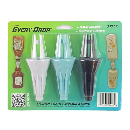 Every Drop 3 Pack Universal Bottle Emptying Kit Transfer Connector by Unknown