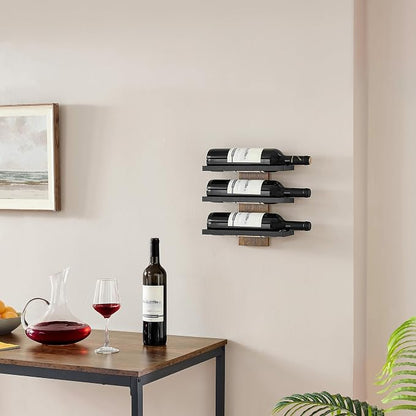 Hoctieon 3-Tier Wall Mount Wine Rack, Wall Mounted Wine Bottle Racks - Image 8