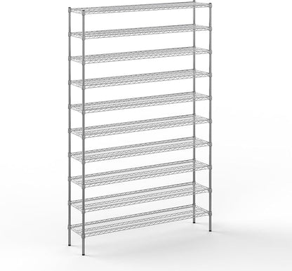 14" Deep x 60" Wide x 96" Height Wire Shelving Kit | 10-Tier | NSF Commercial by Regal+Altair