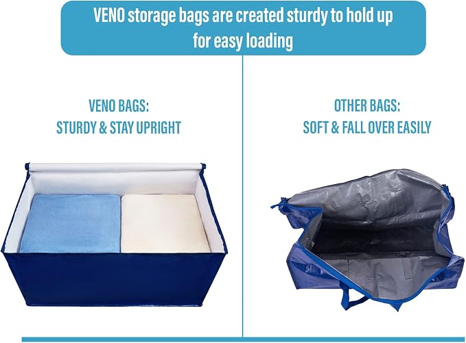 VENO 4 Pack Moving Bags and Large Christmas Decoration Storage Bins - Image 6