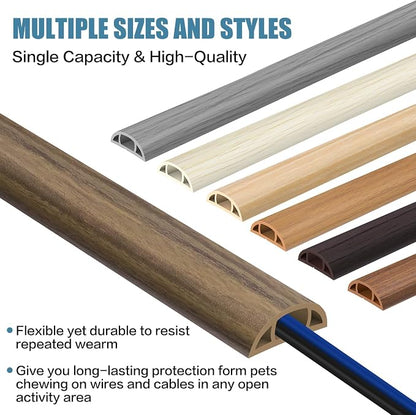 Floor Cord Covers for Wires 10FT Cable Hider Wire Cover Self Adhesive Cord - Image 6
