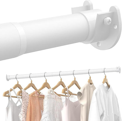 Closet Rods for Hanging Clothes, 17 to 99 Inches Stepless Adjustable Metal by Supforce