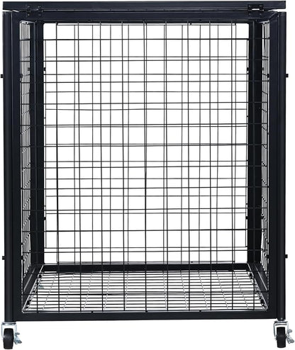 VEVOR Rolling Sports Ball Storage Cart, Lockable Basketball Cage - Image 12