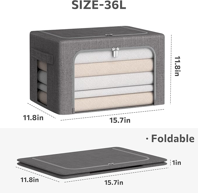 CYhom 3Pack Foldable Storage Bins - Image 5