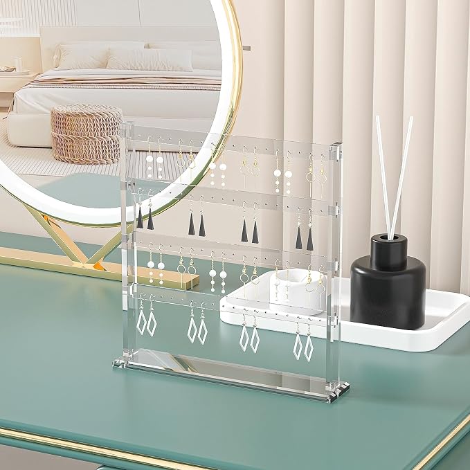 Coward Acrylic Earring Holder Stand, Tabletop Earring Jewelry Easel Display - Image 3