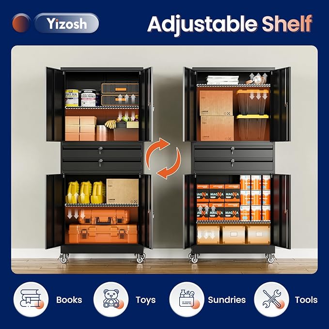 Yizosh Metal Garage Storage Cabinet - Image 5