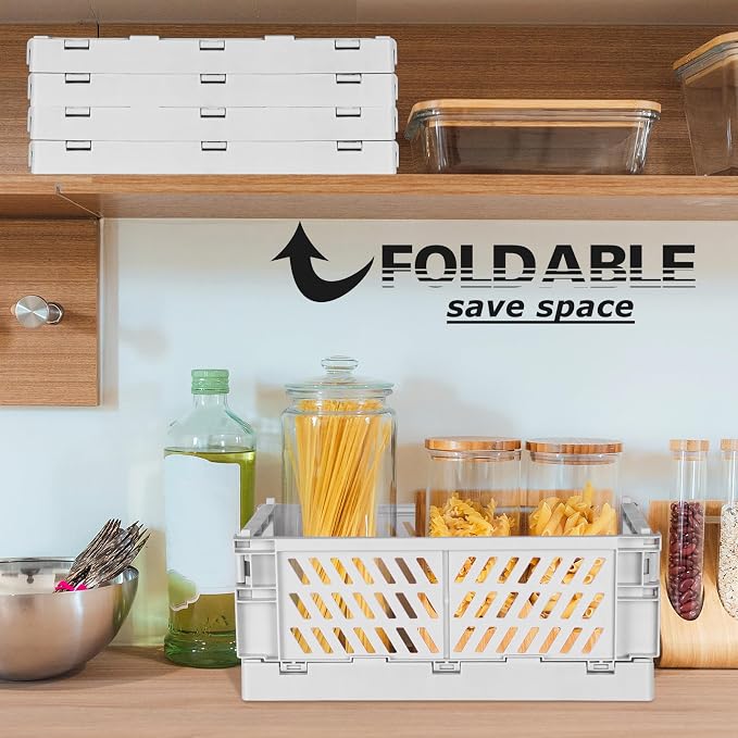 Tixill 2-Pack Mini Foldable Plastic Baskets - Image 3