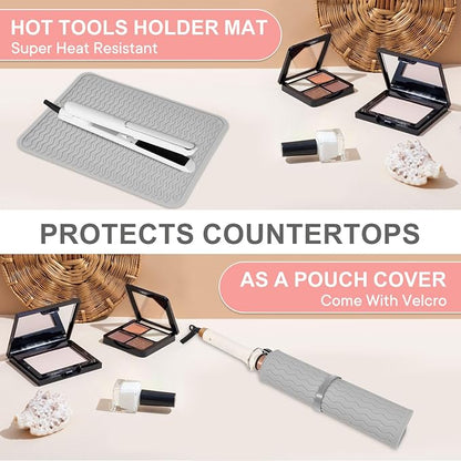 Oversize Silicone Heat Resistant Mat, Portable Travel Mat Cover - Image 6