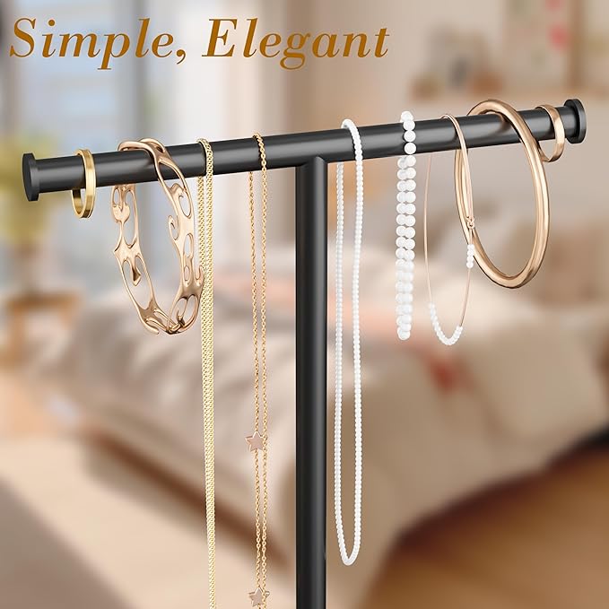 Necklace Organizer Stand with Storage Tray - Image 3