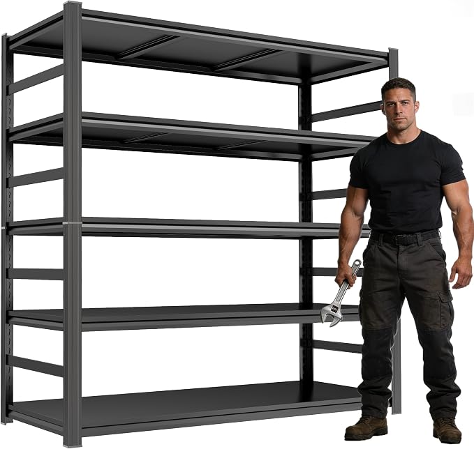Metal Shelving, Garage Shelving Unit and Storage, Adjustable Storage Shelves by Unknown