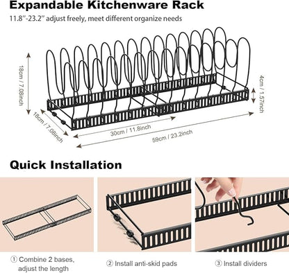 Housolution Pot and Pan Organizer Rack - Image 5