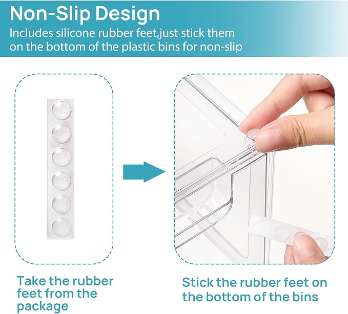 Vtopmart 8 Pack Stackable Under Sink Organizer Drawers, Baby Bottles, Cleaning - Image 4