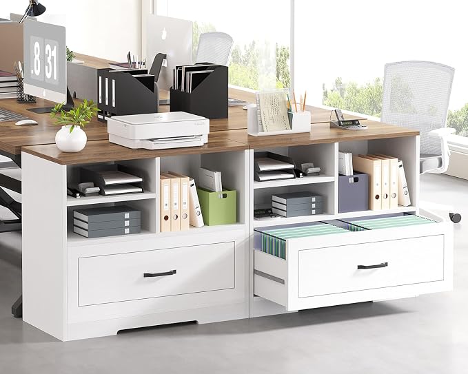 LVB Lateral File Cabinets for Home Office, Wood Filing Cabinet Drawers for - Image 7