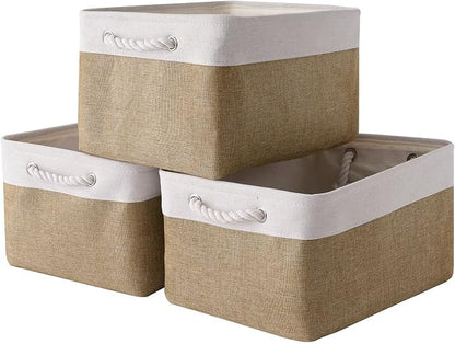 Rectangular Fabric Storage Baskets by Sacyic