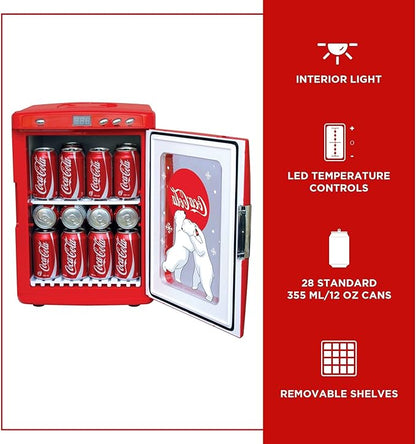 Coca-Cola 25L Retro Mini Fridge Polar Bear Design Portable Cooler/Warmer - Image 4
