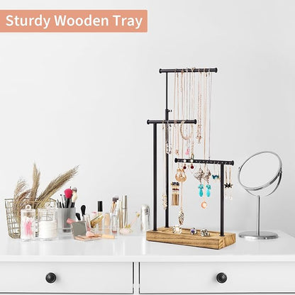 SRIWATANA Jewelry Organizer Stand, Extra Tall Necklace Holder Jewelry Holder - Image 4