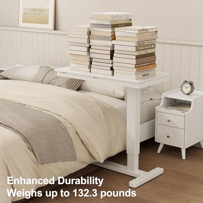 Solid Wood Overbed Bedside Table - Image 9